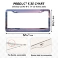 thumbnail image 7 of Aluminum License Plate Frame 2 Pack Car Exterior Accessory Car Tag Holder for Front Rear Plates Cars Decor Beautiful Wooden Chalet, 7 of 7