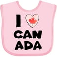 thumbnail image 3 of Inktastic I Love Canada Heart with Maple Leaf Boys or Girls Baby Bib, 3 of 4