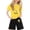 1-Yellow55, variant on WOYY Girls Outfits Cartoon Bee Print Short Sleeve T Shirt Shorts Set, Sizes 2-13
