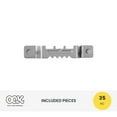 thumbnail image 5 of OOK Sawtooth Picture Hanger, Mirror Hanger, Steel, Silver Finish, 20lbs, 35 Pieces, 5 of 9