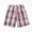 (Casual 204)Purple, variant on Mens Plus Size Shorts Casual Breeches Summer Fashion Stretch Waist Drawstring Checked Sport Five-pocket Ice Silk Short Pants