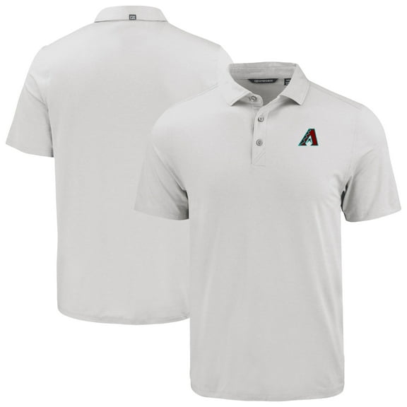 Men's Cutter & Buck White Arizona Diamondbacks Coastline Epic Comfort Eco Recycled Polo