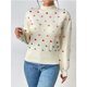 thumbnail image 5 of MUJERES SUÉTER DE MANGA DE HOJALDRE DE MUJERES, SUÉTER DE JÉSTA suelto de Mujeres coloridas para el invierno, 5 of 7