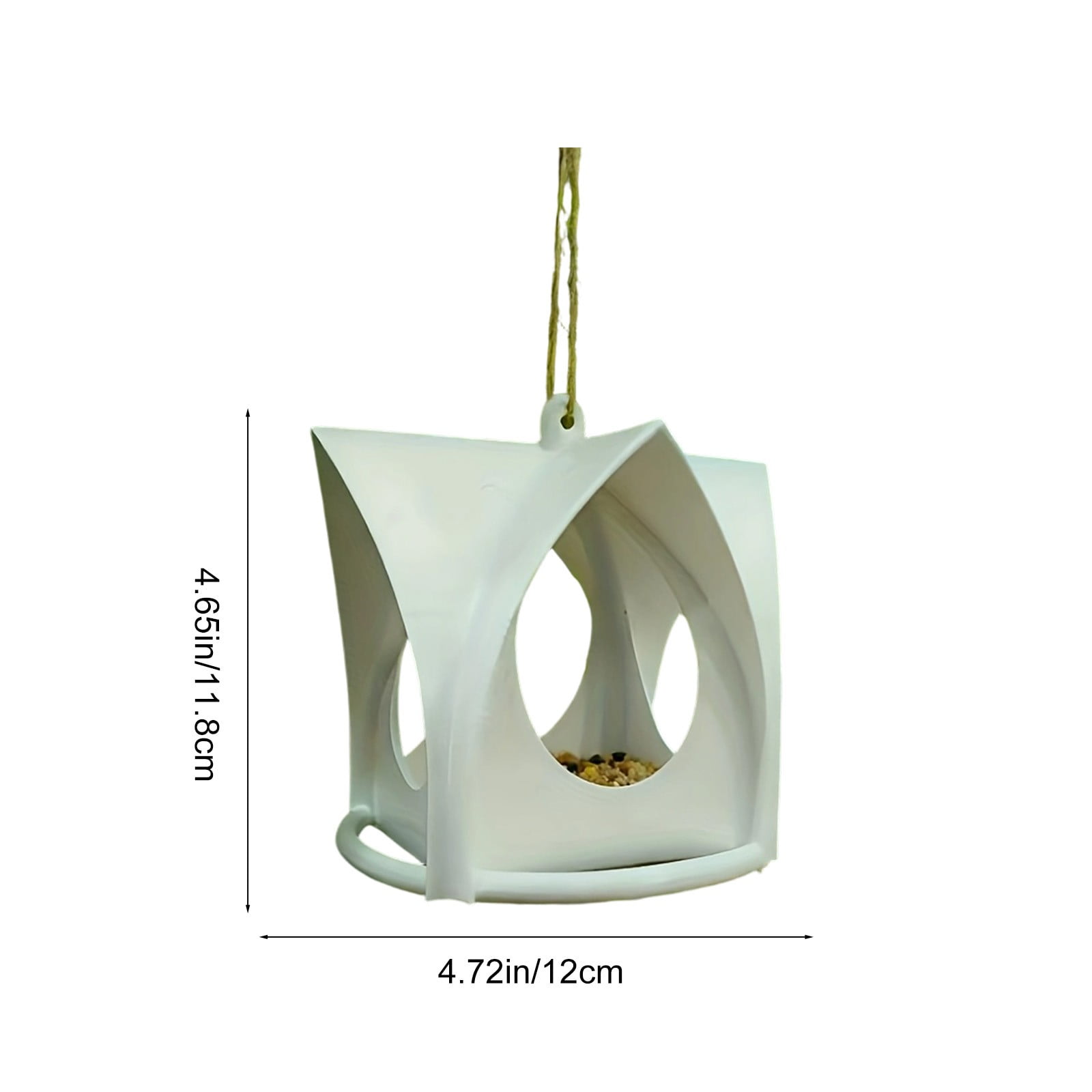 Lunxisen 3 Pcs Bird Feeders for Outdoors Hanging Separate Compartments, Feeding Ports, Weatherproof, Large Capacity