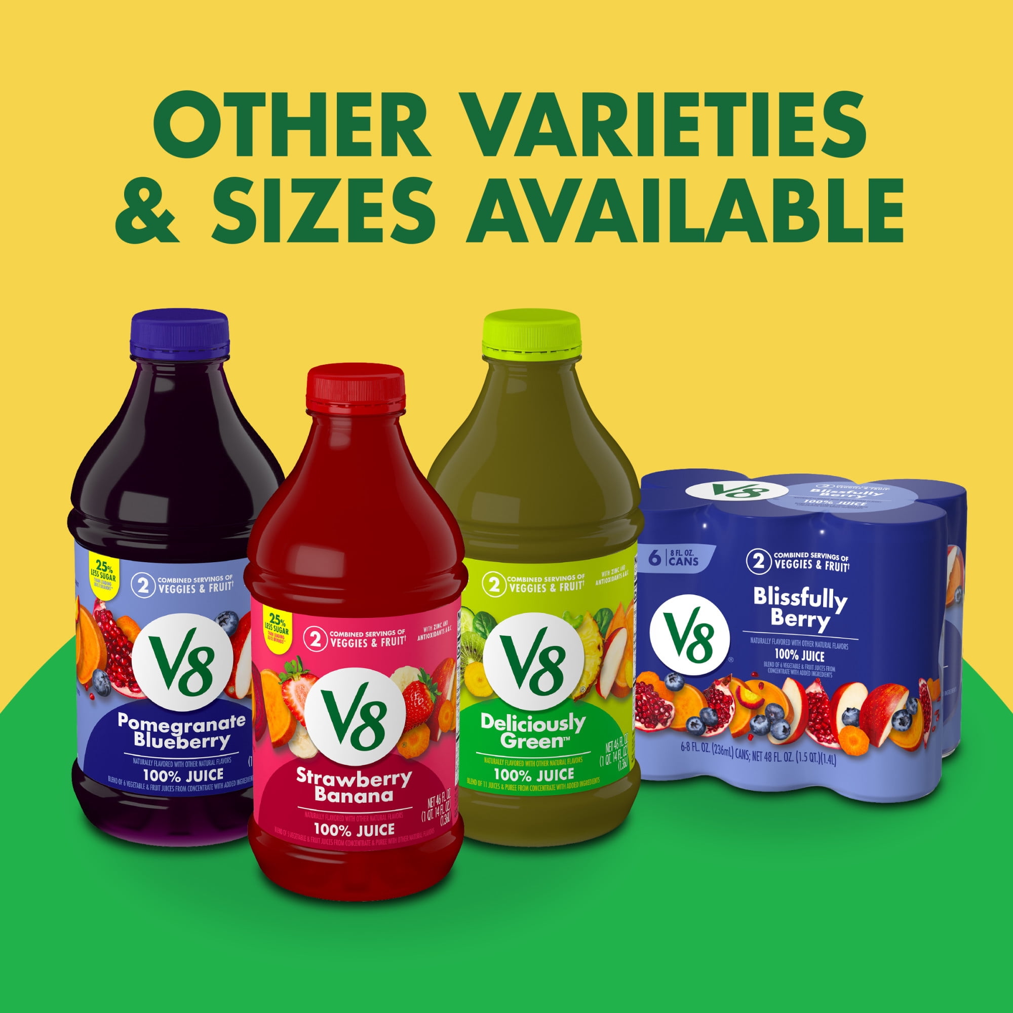V8 Pineapple Jalapeno 100% Fruit and Vegetable Juice, 8 fl oz Can, 6 Count