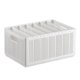 thumbnail image 4 of Armario Caja De Almacenamiento De Pantalones Plegable Divisores Ajustables Blanco Puro Cajas De Almacenamiento De Ropa Divididas Resistentes para Armario De Dormitorio Grande 7 Rejillas: 6 Deflectores, 4 of 8