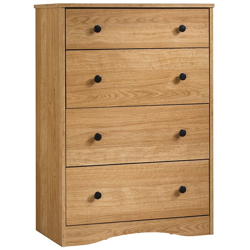 Sauder Beginnings 4 Drawer Chest In Highland Oak Walmart Ca