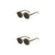 thumbnail image 3 of Sonducket Gafas de sol ópticas redondas Gafas de bebé Color facial con marco de forma redonda Accesorios de ropa a juego Marrón moca Marrón moca 2piezas Sonducket CBP384871, 3 of 6
