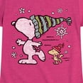 thumbnail image 3 of Peanuts - Snoopy Woodstock Skate - Toddler & Youth Girls Short Sleeve Graphic T-Shirt, 3 of 6