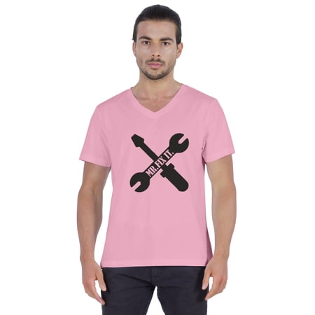 Inkmeso Mens Tshirt Letter Printed Craftsmen Wrench Tee Shirt Mr.Fix.It. Tshirt For Daddy Jersey Shirt