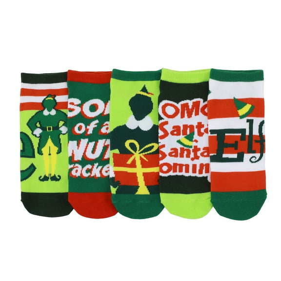 Elf Movie Quotes Women's 5-Pair Ankle Socks