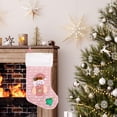 thumbnail image 3 of Large Stocking Hanging For Holiday Festive Sock Holder With Classic Patterns Ideal For Family Party Fireplace Mantle Xmas Celebration, 3 of 5