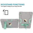 thumbnail image 4 of Mignova for New iPad 7th Generation 10.2" 2019 / iPad 10.2 Case, Hybrid Rugged Heavy Duty Defender Shockproof Protective with Built-in Kickstand for Apple iPad 10.2 Inch 2019 (Gray/Aqua), 4 of 7
