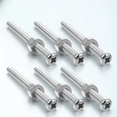 YOSADIER 6Pcs Ladder Hardware Stainless Steel Screws for Above Ground Pools Silver