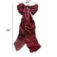 thumbnail image 3 of BingTong Large Satin Bow for Backdrop, 59" x 15" Giant Bow Ribbon Tie for Themed Room Wall Decor Ormanents Door Wedding Engagement Bachelorette Shower Bridal Christmas Tree Decor A, 3 of 4