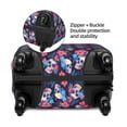 thumbnail image 2 of Yiaed Skull flower blue Print Travel Luggage Cover Suitcase Protector Fits 18-32 Inch Luggage Wheel Covers Patterned Elastic Luggage Anti-scratch（No luggage）-Large, 2 of 5