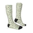 Fotbe Green Rabbit print Women's Men's Novelty Crew Socks Cotton Socks