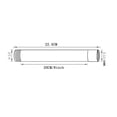 thumbnail image 3 of Round Shower Extension Tube, Round Shower Extension Tube, 8 Inch Round 201 Stainless Steel Shower Pipe Handheld Shower Head Extender with, Hoses, 3 of 8