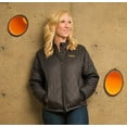 thumbnail image 2 of Womens Black Quilted Nylon Cracow Insulated Cold Weather Jacket (L), 2 of 5