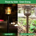 thumbnail image 4 of 8 Pcs Solar Pathway Lights Outdoor Solar Garden Yard Lights Waterproof Auto-on/off Solar Landscape Lights for Lawn Patio Yard Garden Pathway Driveway Warm White, 4 of 9