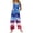 Royal Blue, variant on JULMCOMO American Flag Jumpsuits for Women Independence Day Cotton Wide Leg Patriotic Rompers Red White Blue Sleeveless 4th of July Outfits with Pockets Deep Red 2XL