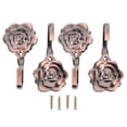thumbnail image 1 of RomaMX 4Sets Rose Flower Curtina Compañera de cortina de hierro Cortina de hierro Holla de cortinas antiguas, 1 of 7