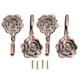 thumbnail image 1 of RomaMX 4Sets Rose Flower Curtina Compañera de cortina de hierro Cortina de hierro Holla de cortinas antiguas, 1 of 7