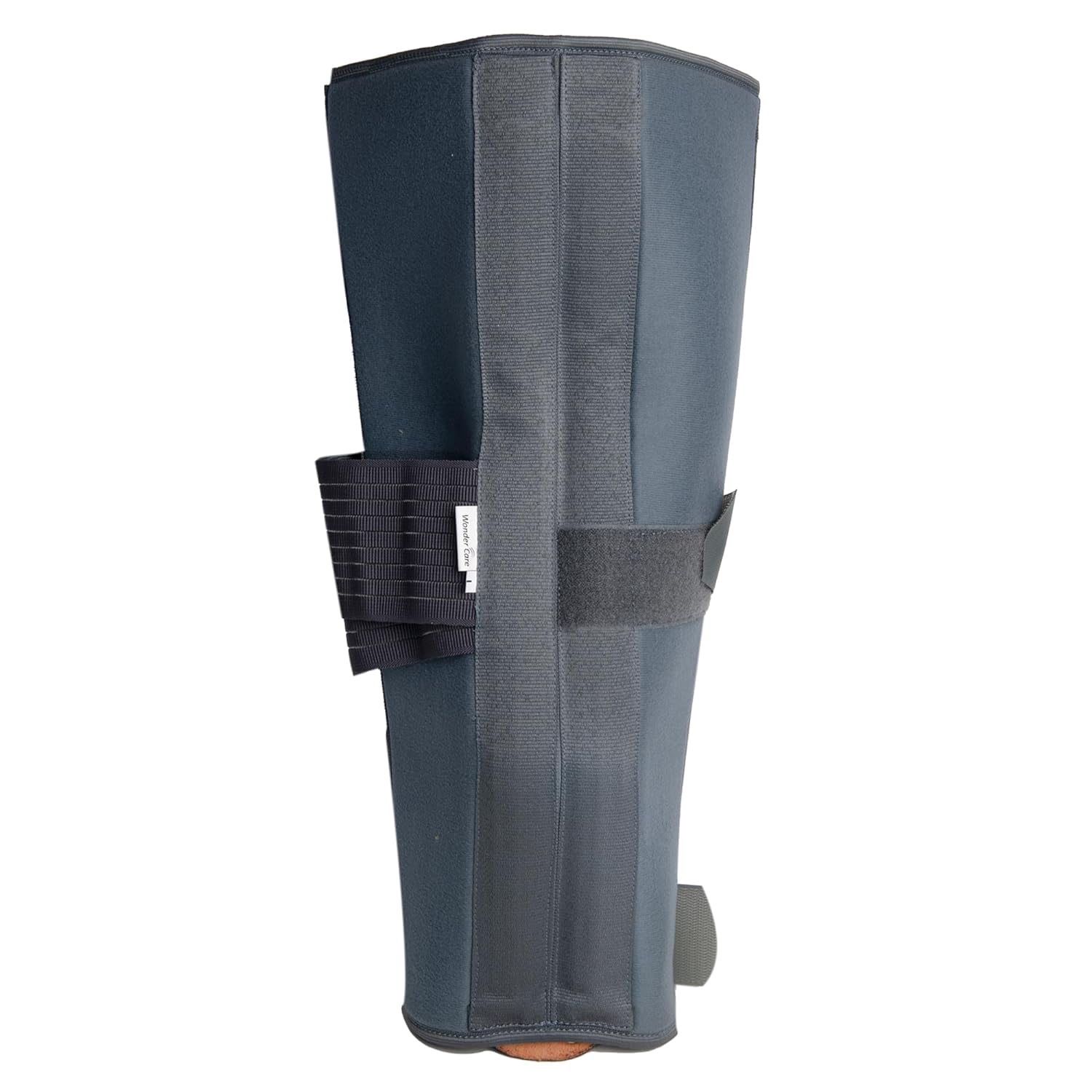 Wonder Care Knee Immobilizer Brace for Knee support for dislocation injuries ligament tear wraparound knee stabilizer splint for men & women (19” long) Grey-S