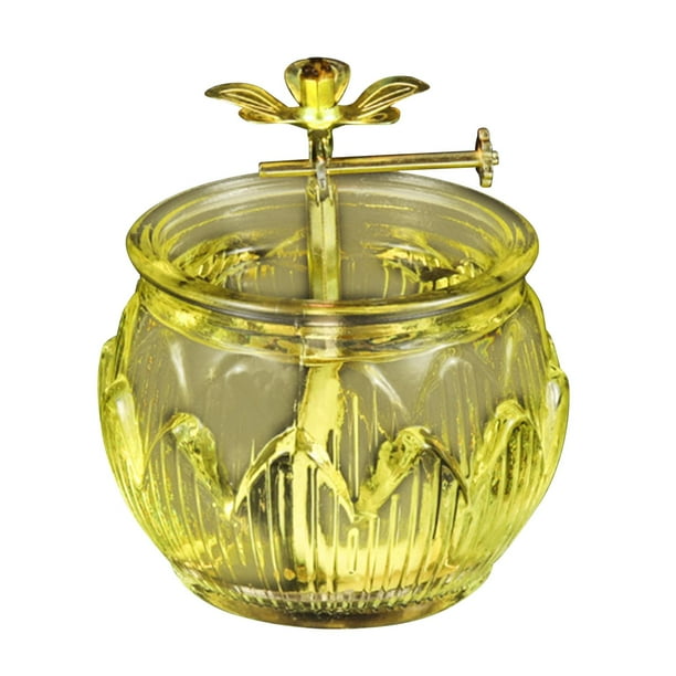 Buddhist Ghee Lamp Diwali Butter Lamp Handmade Altar Supplies Oil Lamp with Wick style B