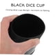 thumbnail image 2 of Juego de tazas para dados FELTECHELECTR, 5 juegos con 25 dados de plástico negro, 2 of 9