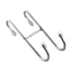 thumbnail image 1 of Injueey Gancho para puerta de ducha de acero inoxidable sobre la bola de limpieza de vidrio sin marco soporte en forma de S 2 ganchos estante Juegos de accesorios de baño, 1 of 6