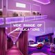 thumbnail image 3 of Tira de luces LED flexibles ultravioleta negras LIUYMXG 12 V 5 m 300 LED IP20 SMD2835 tira morada, 3 of 5