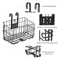 thumbnail image 2 of Graflsoa Foldable Steel Bicycle Basket for Handlebar or Rear Rack, Durable and Convenient for Shopping, Commuting, and Weekend Trips, 2 of 6