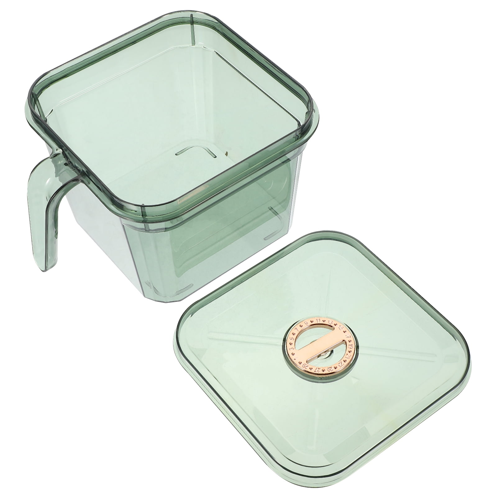 NUOLUX Clear PP Refrigerator Organizer Bins for Fresh Preservation 2Pcs