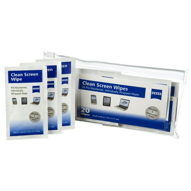 ZEISS LCD Clean Screen Wipes, 20 Count