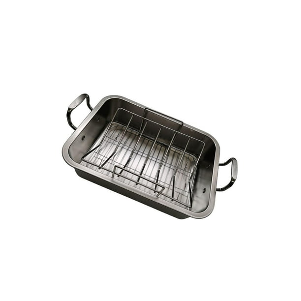 de pollo con asas y rejilla para hornear en horno 41 cm x 31 cm x 95 cm