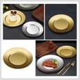 thumbnail image 2 of PTOOTP Stainless Steel Dining Plate Golden 1Pack 7.2X7.2X0.4In, 2 of 8