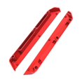 thumbnail image 3 of Almencla 2Pcs 1/12 RC Car Chassis Mud Guards Side Trails Bar DIY Modified Professional Aluminum Alloy Upgrade for Wltoys 124018 124007 Red, 3 of 8