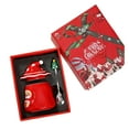 thumbnail image 2 of KER Festive Santa Ceramic Mug For Cute Cartoon Coffee Cup With Handle Holiday Party Drinkware, 2 of 6