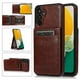 thumbnail image 1 of Funda de piel sintética estilo empresarial para Samsung A21 con tarjetero, función billetera, función atril y protección contra caídas., 1 of 5