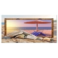 thumbnail image 2 of Framed Effect Beach Sunset - Seashore Canvas Art Print, 2 of 3