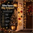 thumbnail image 5 of Clearance！Glowing Christmas Door Hanger, Warm Lighted Vertical Holiday Hanging Decor with Festive Accents for Front Door Side, Entryway and Wall, 5 of 9