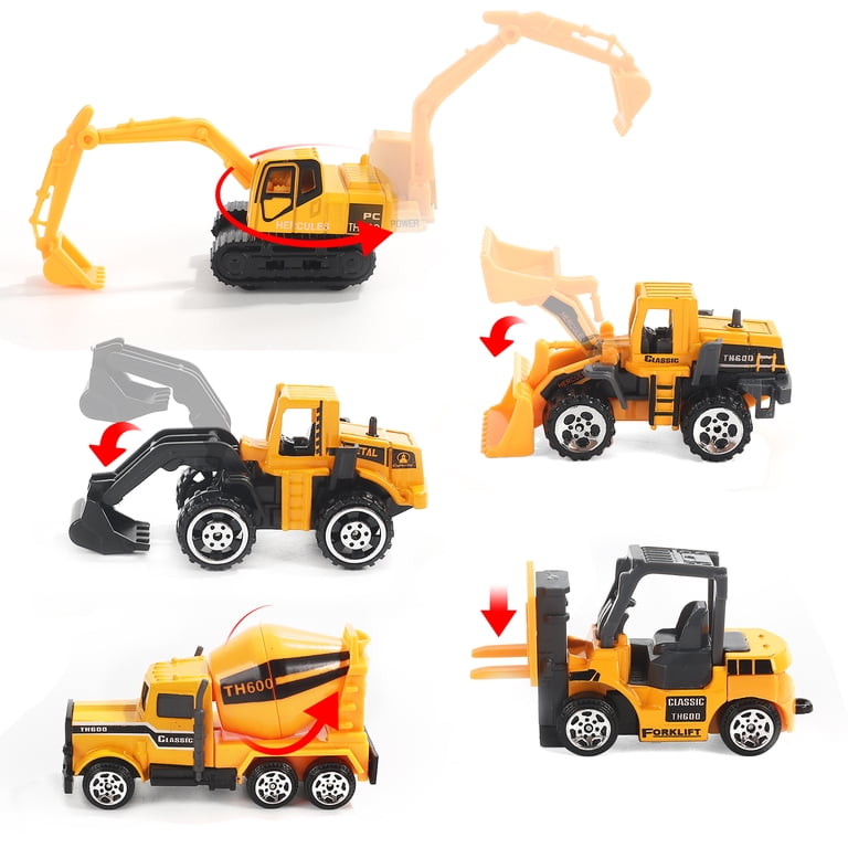 Dump Truck_1/50 Scale Alloy Engineering Vehicle Model Set Diecast Excavator Transporter Car Toys Kid