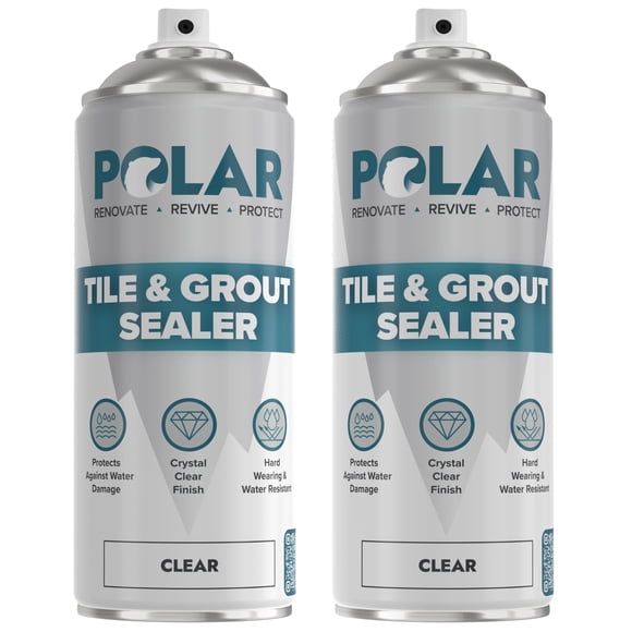 Sellador en aerosol para azulejos y juntas Polar Specialist 2x400 ml transparente