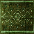 thumbnail image 1 of Ahgly Company Indoor Square Southwestern Green Country Area Rugs, 5' Square, 1 of 1