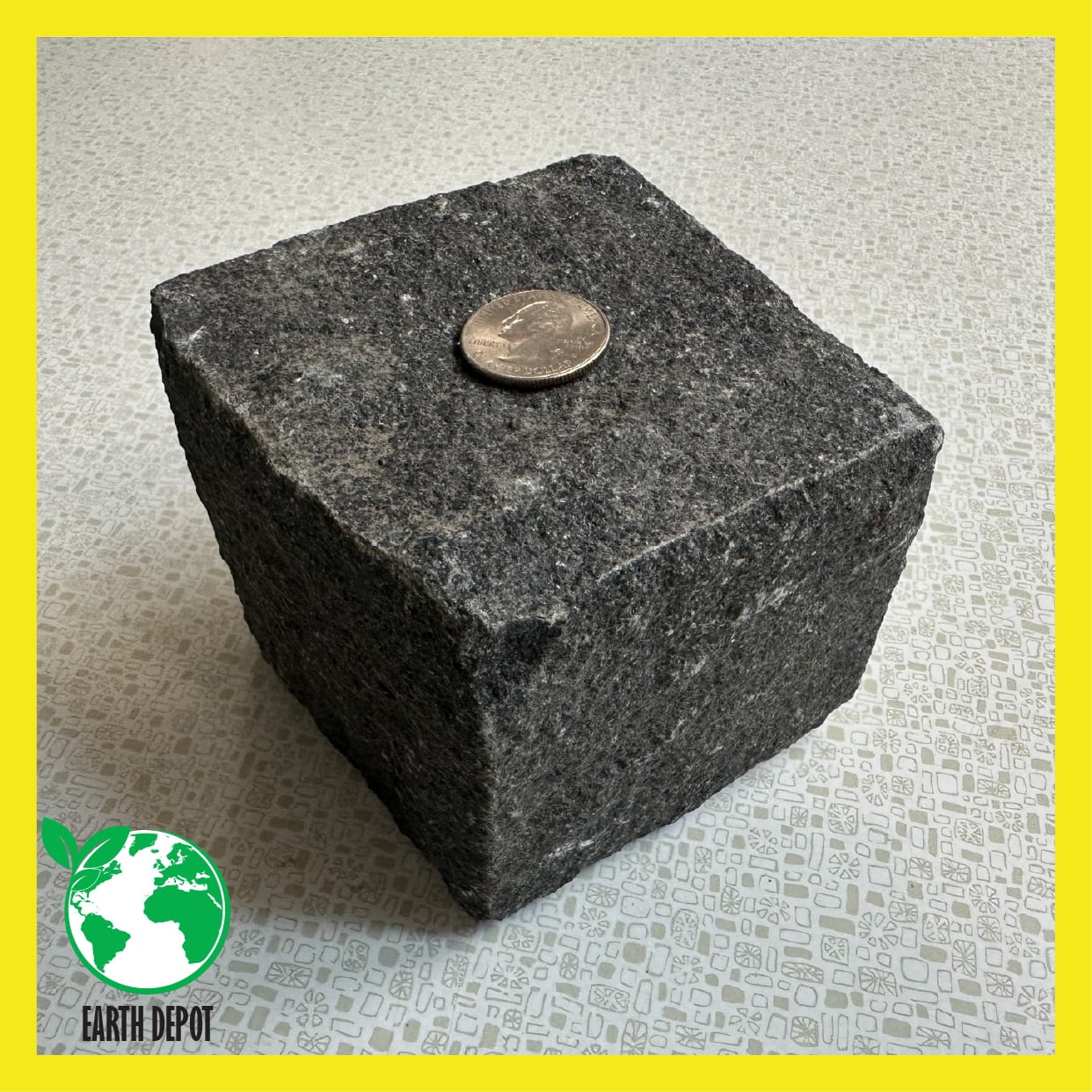 3 PACK! Black Granite Cobble Stone 4" Square Rocks, For Walkway Edging, Landscaping, Aquarium Fish Tank Cave Decorations, Lizard Terrariums, Zen Gardens, Decorative Ponds, Water Features, and more
