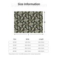 thumbnail image 2 of Salouo Skull with Dollar Print Throw Blanket Gifts for Women Men Soft Flannel Blanket for Home Living Room Decor Bedroom Blanket Gifts for Mom Dad -40"x30", 2 of 7