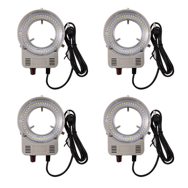 4X 48 A Mené l'Interface USB Réglable de Luminosité de Lampe d'Anneau de Lampe de Microscope Industriel de Caméra