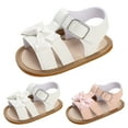 thumbnail image 4 of Spring and Summer Children Toddler Sandals Size 5 Toddler Shoes Boys Swim Slippers for Boys and Girls Sandals Flat Boys Size 5 Flip Flops Bottom Light Buckle Open Toe Comfortable Cute Bow 5, 4 of 9