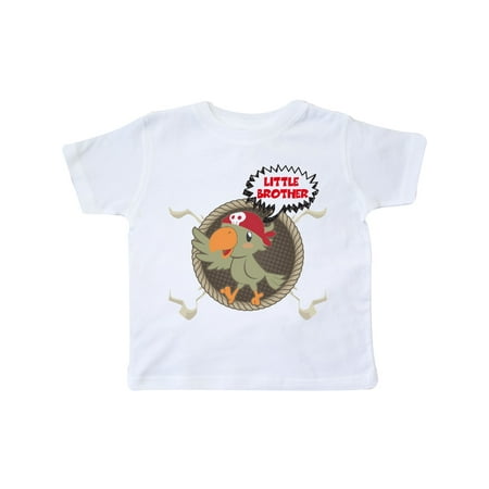 

Inktastic Little Brother Pirate Gift Toddler Boy Girl T-Shirt